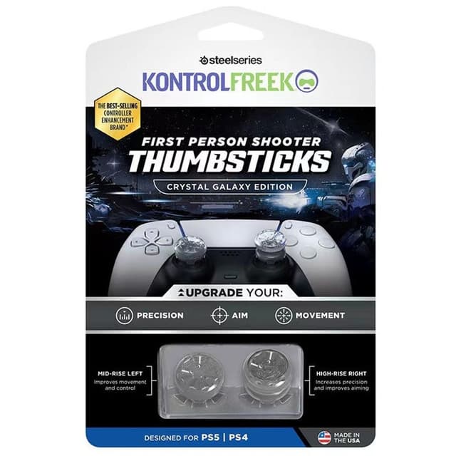 2st Tumgrepp Fingergrepp för Sony PlayStation 5 / 4 thumbstick extender
