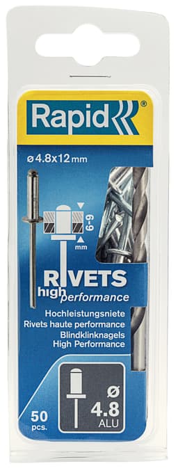 Rapid blindnitte Ø4,8 x 12 mm 50 stk
