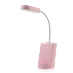 Fleksibel LED bordlampe med penholder og telefonholder til studerende Hvid