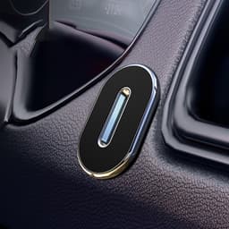 Magnetisk mobilholder til bil - Universalmontering til dashbordet Sølv