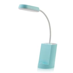 Fleksibel LED bordlampe med penholder og telefonholder til studerende Hvid