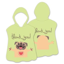 Hood Cape Kylpypyyhe Kylpytakki Poncho, 60x60cm - Dog