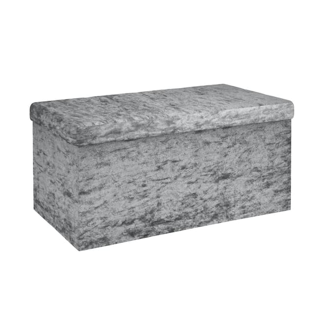Klapstol Skammel Bænk 76x38x38cm Taburet (grå)