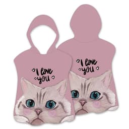 Huva Cape Badhandduk Badrock Poncho, 60x60cm - Cat