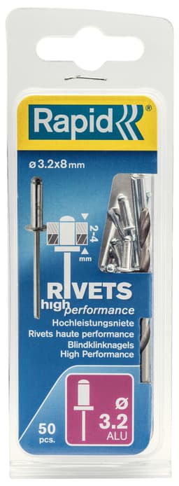 Rapid blindnitte Ø3,2 x 8 mm 50 stk