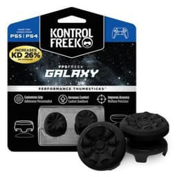 2 stk. tommelfingergreb fingergreb til Sony PlayStation 5 / 4 thumbstick extender - Sort