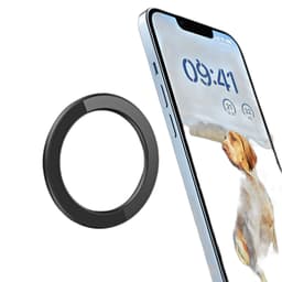 Magnetisk Ring Holder til iPhone 15 Magnet Køkken Vægmontering Mobiltelefon Holder Sort