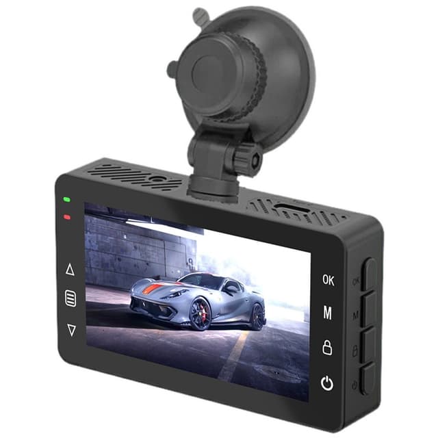 4K fram 2K bak bil dashcam 3"" dubbla objektiv WiFi -anslutning