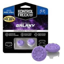 2st Tumgrepp Fingergrepp för Sony PlayStation 5 / 4 thumbstick extender - lila