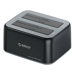 Orico-dokkingstasjon for 2,5"" / 3,5"" HDD / SSD, 5Gbps, USB-A til USB-B med kloningsfunksjon (svart)