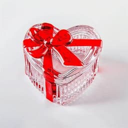 Lasikulho kannella - Sydän