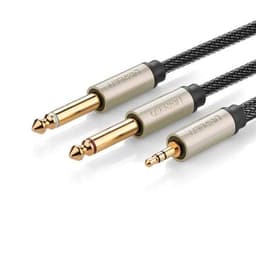 Ugreen Ljudkabel 3,5mm till 2x6,35mm 2m
