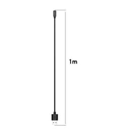 Magneettinen USB-laturi Xiaomi Mi Band 7 Pro / Redmi Watch 2 - 1 m, svart