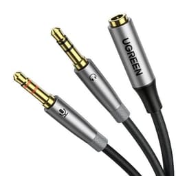 3.5mm äänikaapelin jakaja 1x naaras 2x uros