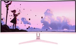 Arozzi Nova UWQHD | VA | 165 Hz | 34" pelinäyttö (vaaleanpunainen)