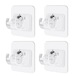 Stånghållare 4-pack - Transparent