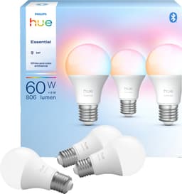 Philips Hue White and Color Ambiance LED-pærer E27 (3-pakning)