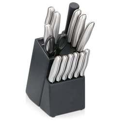 Knivsett med knivblokk, 15 deler
