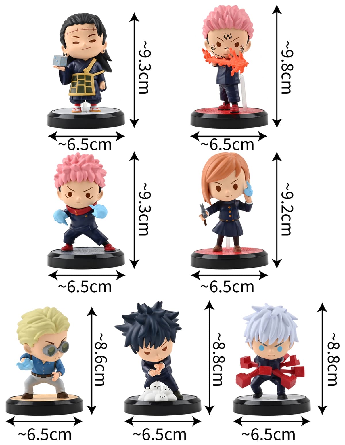 YuMe Jujutsu Kaisen Bobble Hero – Kento Nanami Figura Coleccionable De 6 Cm