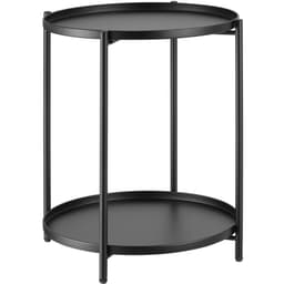 tectake Sidebord Oxford 45.5 x 45.5 x 53 cm Sort