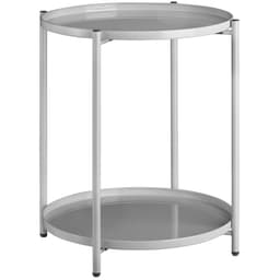 tectake Sidebord Oxford 45.5 x 45.5 x 53 cm Grå