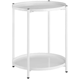 tectake Sidebord Oxford 45.5 x 45.5 x 53 cm Hvid