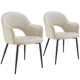 tectake Sachel fåtölj, sammetslook, klädd, 120 kg 2-delarsset