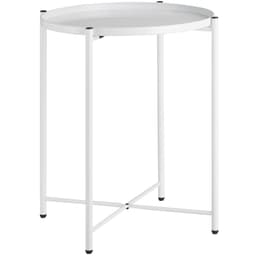 tectake Sidebord Chester 45.5 x 45.5 x 53 cm Hvid