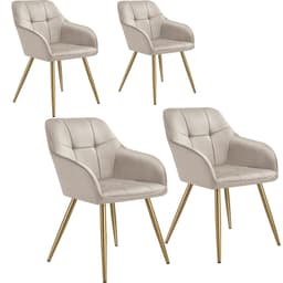 Stol Marilyn, velour, quiltet
