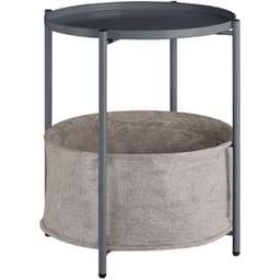 tectake Sidebord Canterbury 45.5 x 45.5 x 53 cm Mørkegrå