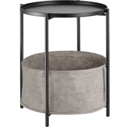 tectake Sidebord Canterbury 45.5 x 45.5 x 53 cm Sort