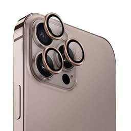 UNIQ iPhone 16 Pro/16 Pro Max Kameralinsskydd Härdat Glas Optix - Guld