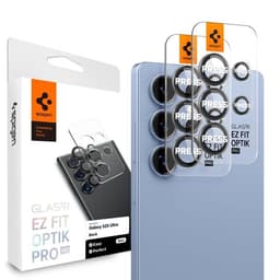 Spigen [2-Pack] Galaxy S25 Ultra Kameralinsskydd Härdat glas