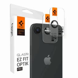 Spigen [2-Pack] iPhone 16e kameralinsedæksel hærdet glas „EZ-FIT"