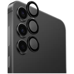 UNIQ Galaxy S25 Kameralinsskydd Härdat Glas Optix Aluminium - Svart