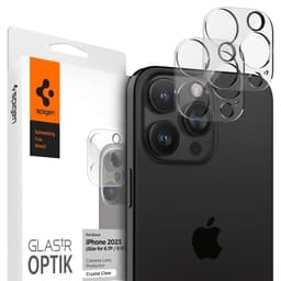 [2-PACK] Spigen iPhone 15 Pro/15 Pro Max hærdet glas kameralinsedæksel - klar