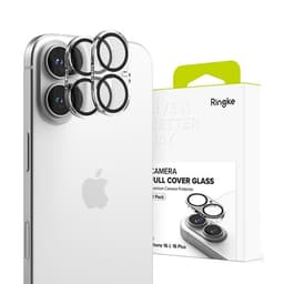 [2-Pack] Ringke iPhone 16/16 Plus kameralinsedæksel hærdet glas - klar