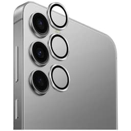 UNIQ Galaxy S25 Kamera Objektivdæksel Hærdet Glas Optix Aluminium - Sølv