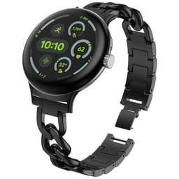 Klokkereim i svart rustfritt stål for Google Pixel Watch 3 (45 mm)