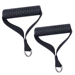 2 Pack Resistance Band kahvat Harjoitusnauhan kahvat ylösvetoharjoitteluun Musta