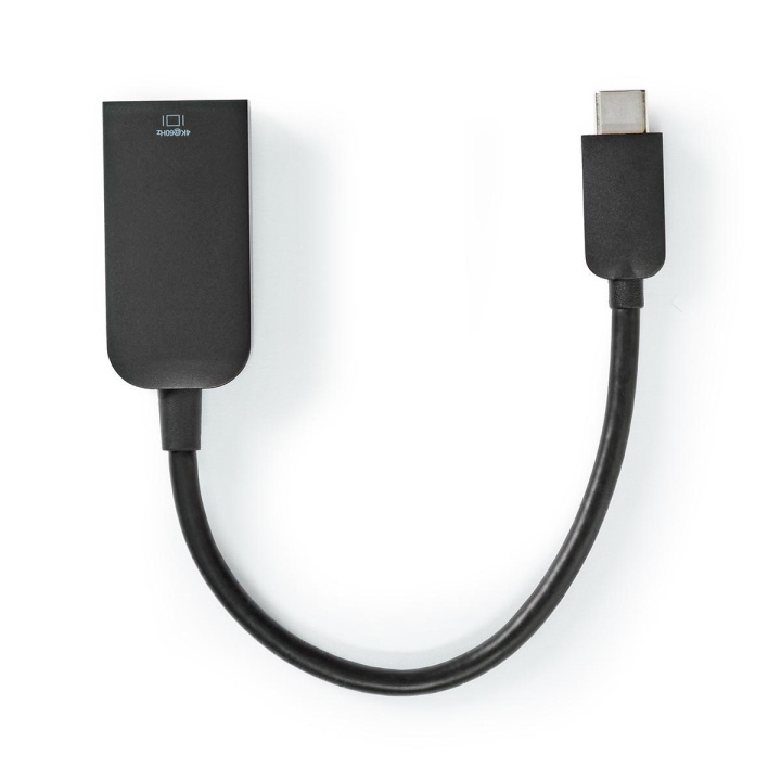 Nedis USB-C™ Sovitin | USB 3.2 Gen 1 | USB-C™ Uros | HDMI™ Ulostulo | 4K@60Hz | 0.20 m | Pyöreä | Niklattu | PVC | Musta | Muovipussi