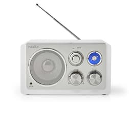 Nedis FM-radio | Borddesign | FM | Strømforsyning | Analog | 15 W | IP20 | Hvid
