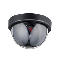 Grundig säkerhetskamera-attrapp med blinkande LED-ljus