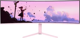 Arozzi Nova UWQHD | VA | 165 Hz | 49" gamingskärm (rosa)