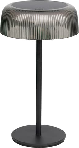 Aura uppladdningsbar bordslampa med solpanel ELC25806 (svart)