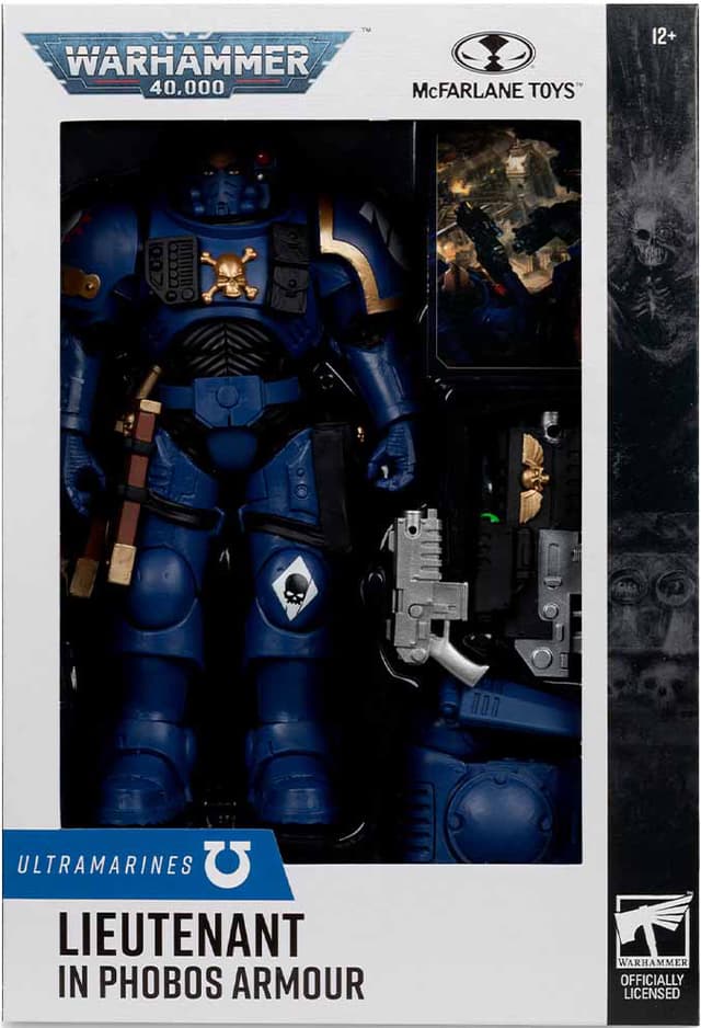 McFarlane Warhammer 40000 actionfigur (Löjtnant i Phobos-rustning)