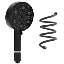 Vandbesparende 10 positioner Håndholdt brusehoved filter rustfri stålslange Bruser