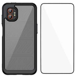 Til Samsung Galaxy XCover7 Pro Etui TPU-telefoncover med hærdet glasskærmbeskytter