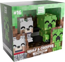 Youtooz Minecraft actionfigurer (Ulv & Creeper)
