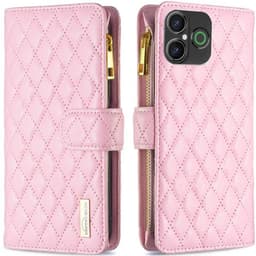 Rhombus mobilcover 9-kort Doro Aurora A31 - Blush pink